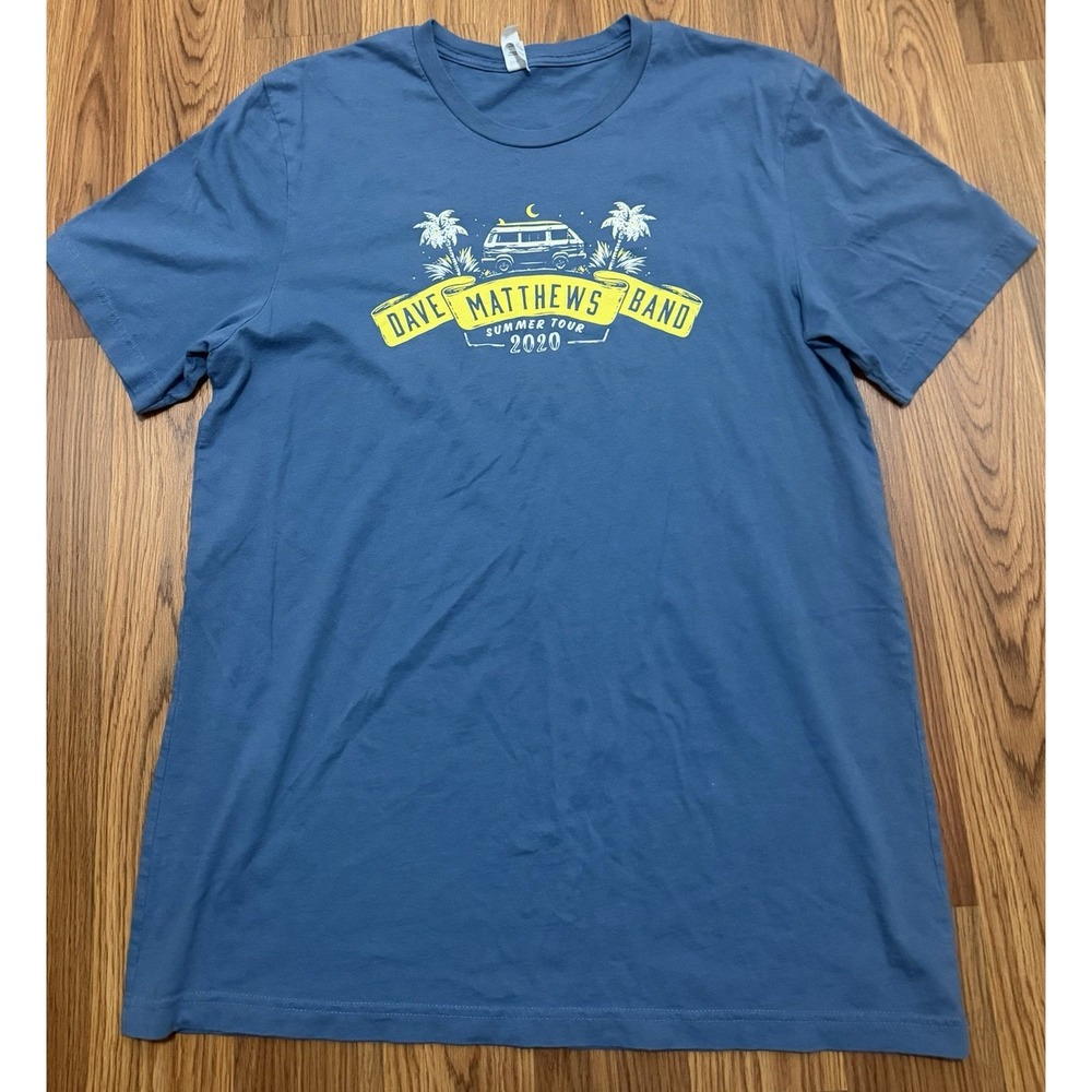 Dave Matthews Band T Shirt Mens Large 2020 Summer Tour Dates Double Sided